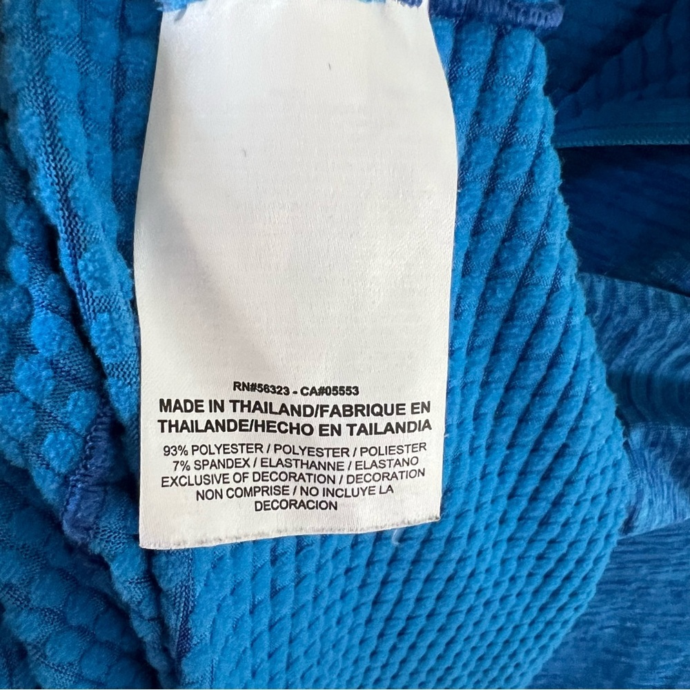 Nike Dri Fit Blue Half-Zip Long Sleeve Top. XXL. - Picture 5 of 8